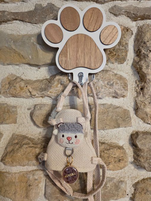 CROCHET MURAL PATTE DE CHIEN