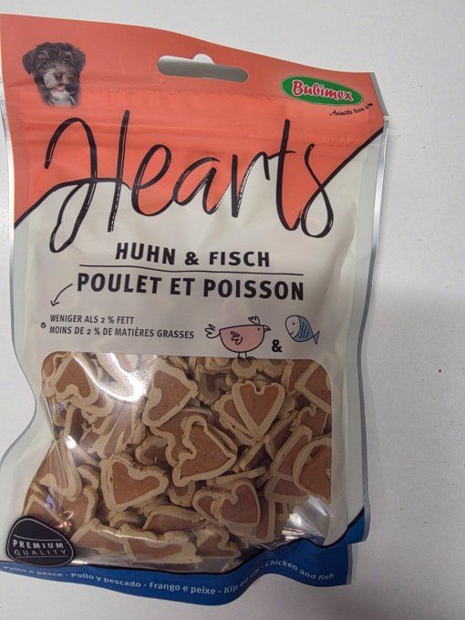 Hearts Poulet et Poisson BUBIMEX