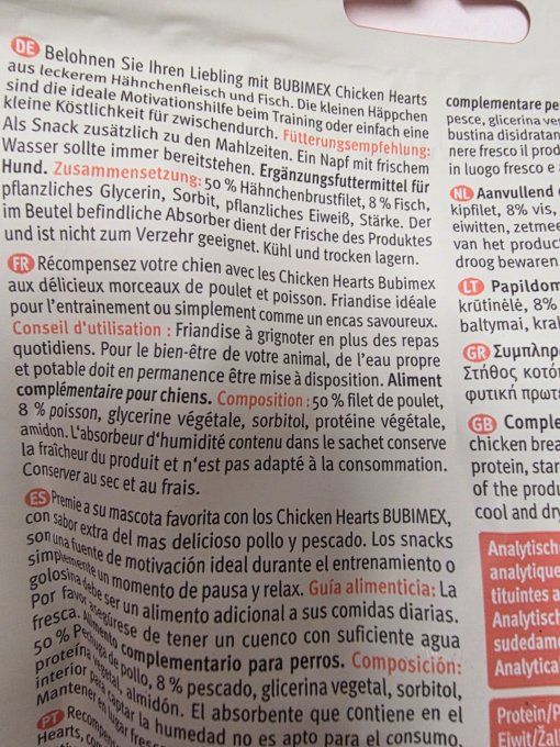 Hearts Poulet et Poisson BUBIMEX