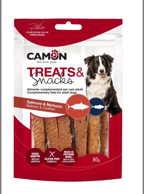 Laniere de saumon avec peau de cabillaud - CAMON