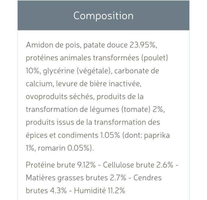 BACON Poulet patate douce 90 gr - CAMON