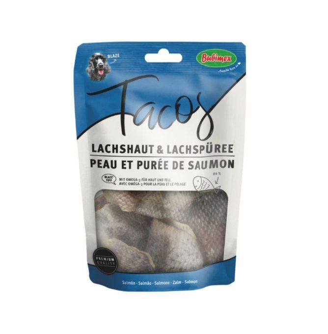 Tacos  Peau et Purée de Saumon - 80gr - Bubimex
