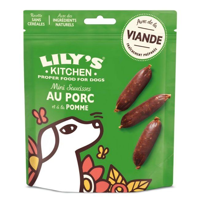 Mini Saucisses Au PORC et à la Pomme " Lily's Kitchen"