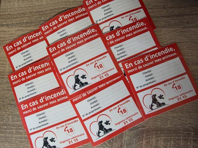 Autocollant Sauvez nos animaux