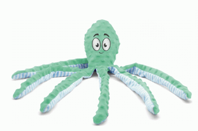 Jouet sonore en peluche Pieuvre pour chien Bubimex